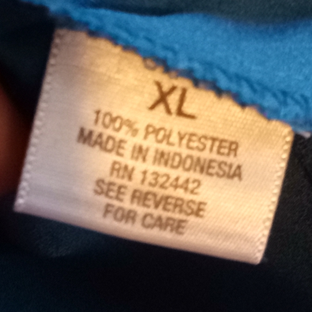 Dressbarn Ladies Teal Button-Up Shirt Sz XL - Picture 6 of 6